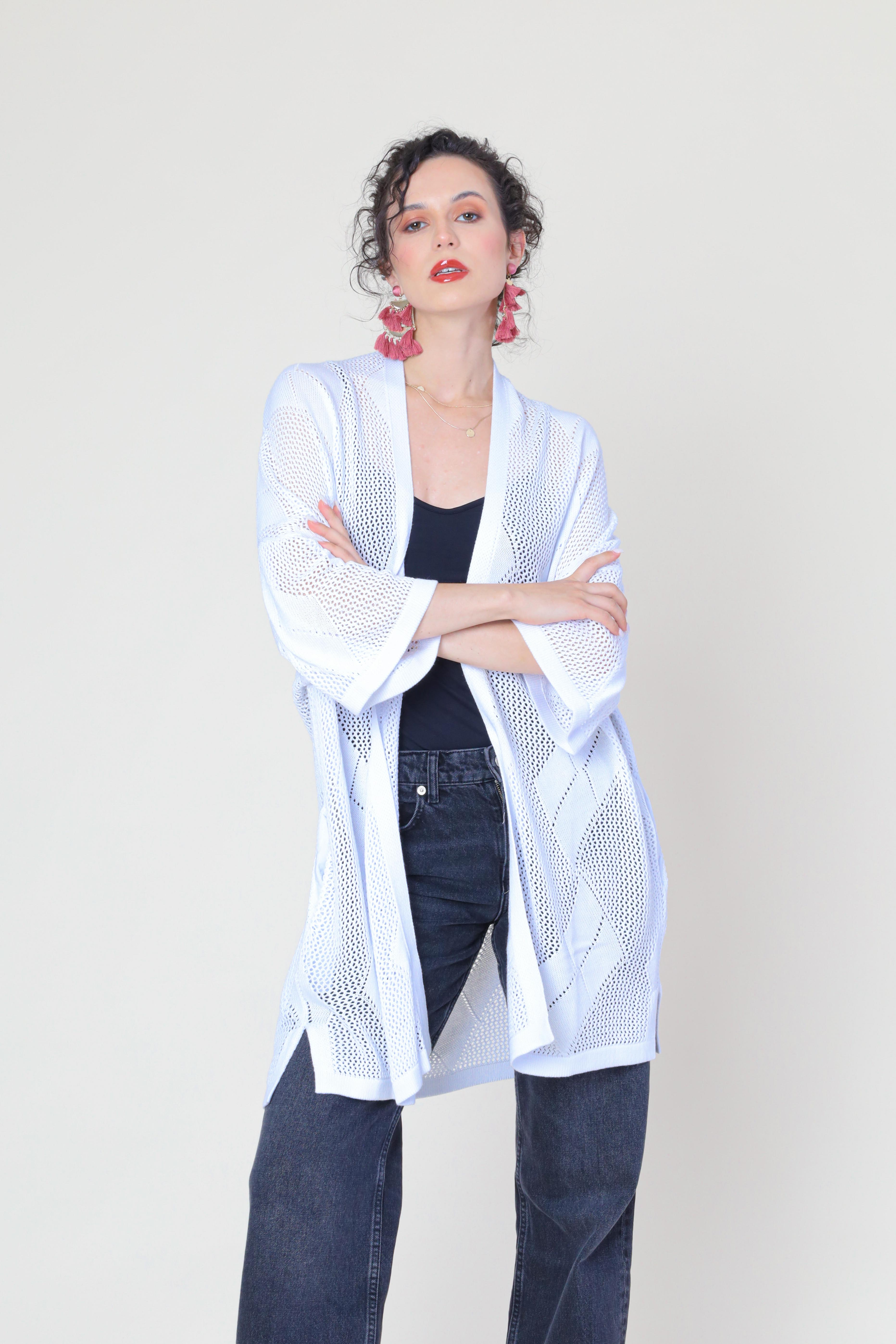 Pattern Knit Cardigan