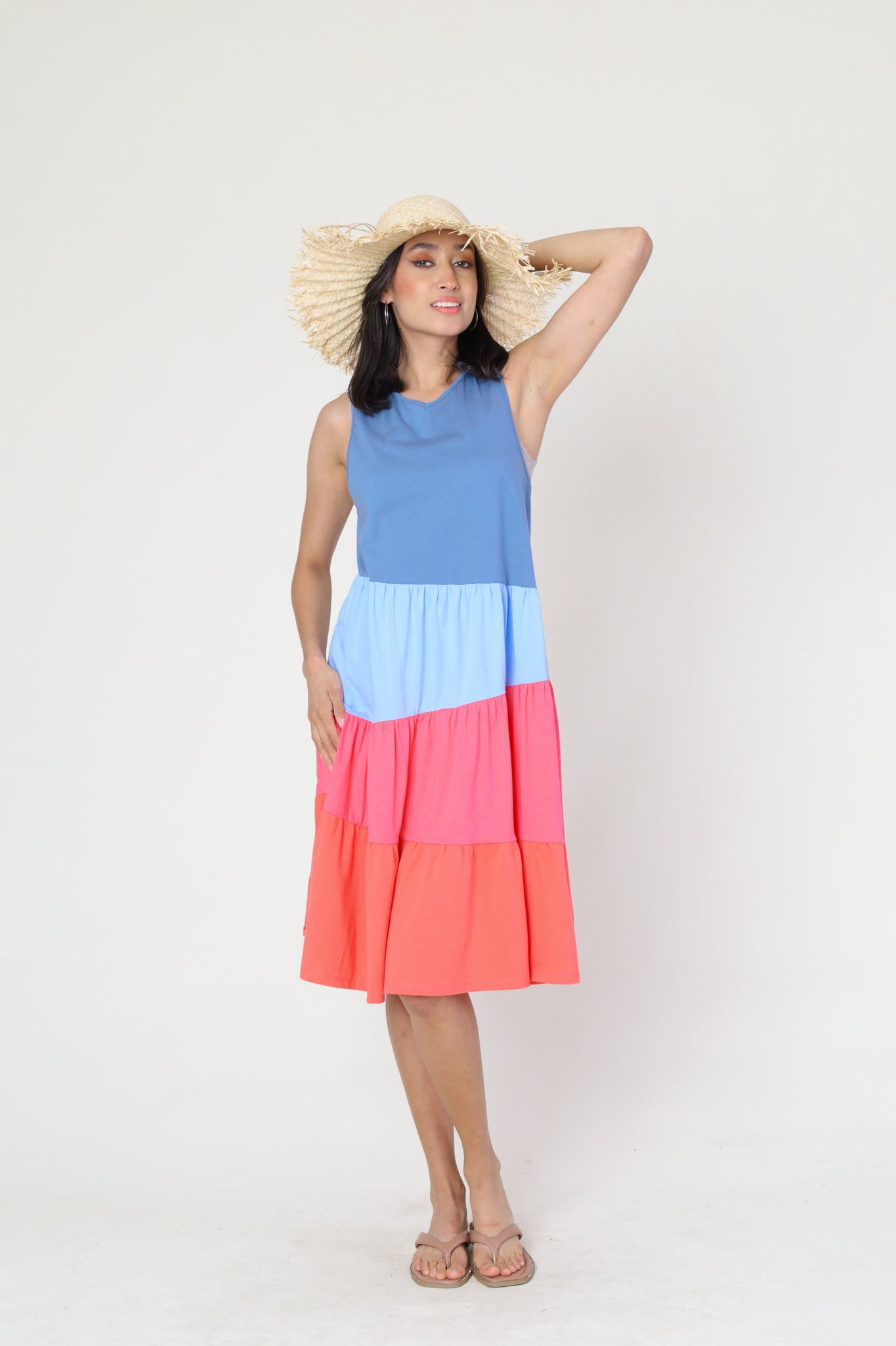 Summer Color Block Dress