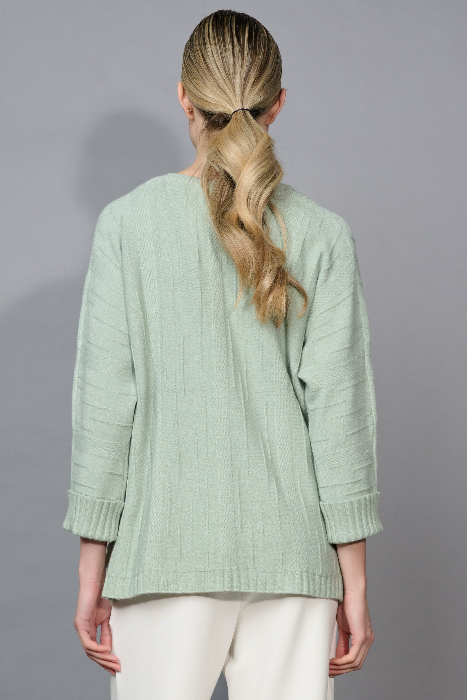 3/4 Sleeve Textured Top