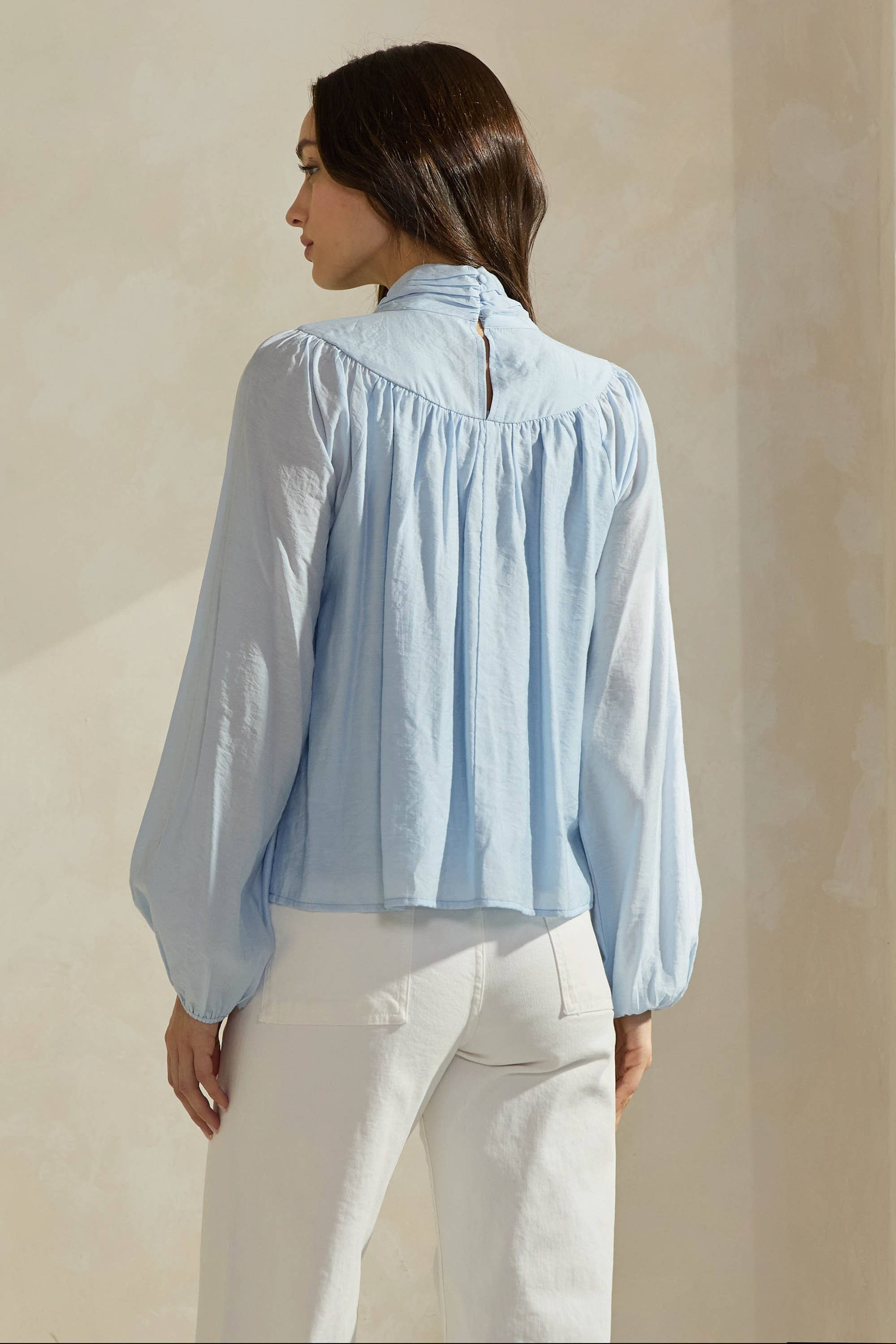 Able - Bow-Tie Neck Blouse
