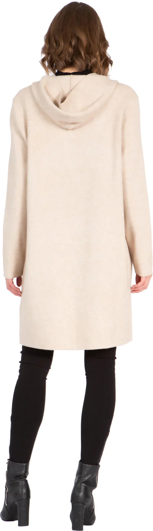 Cardigan Sweater with Hooded Collar