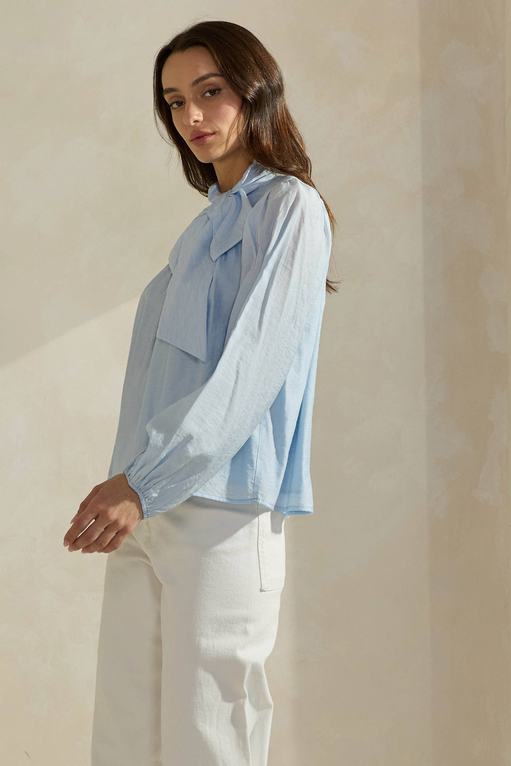 Able - Bow-Tie Neck Blouse