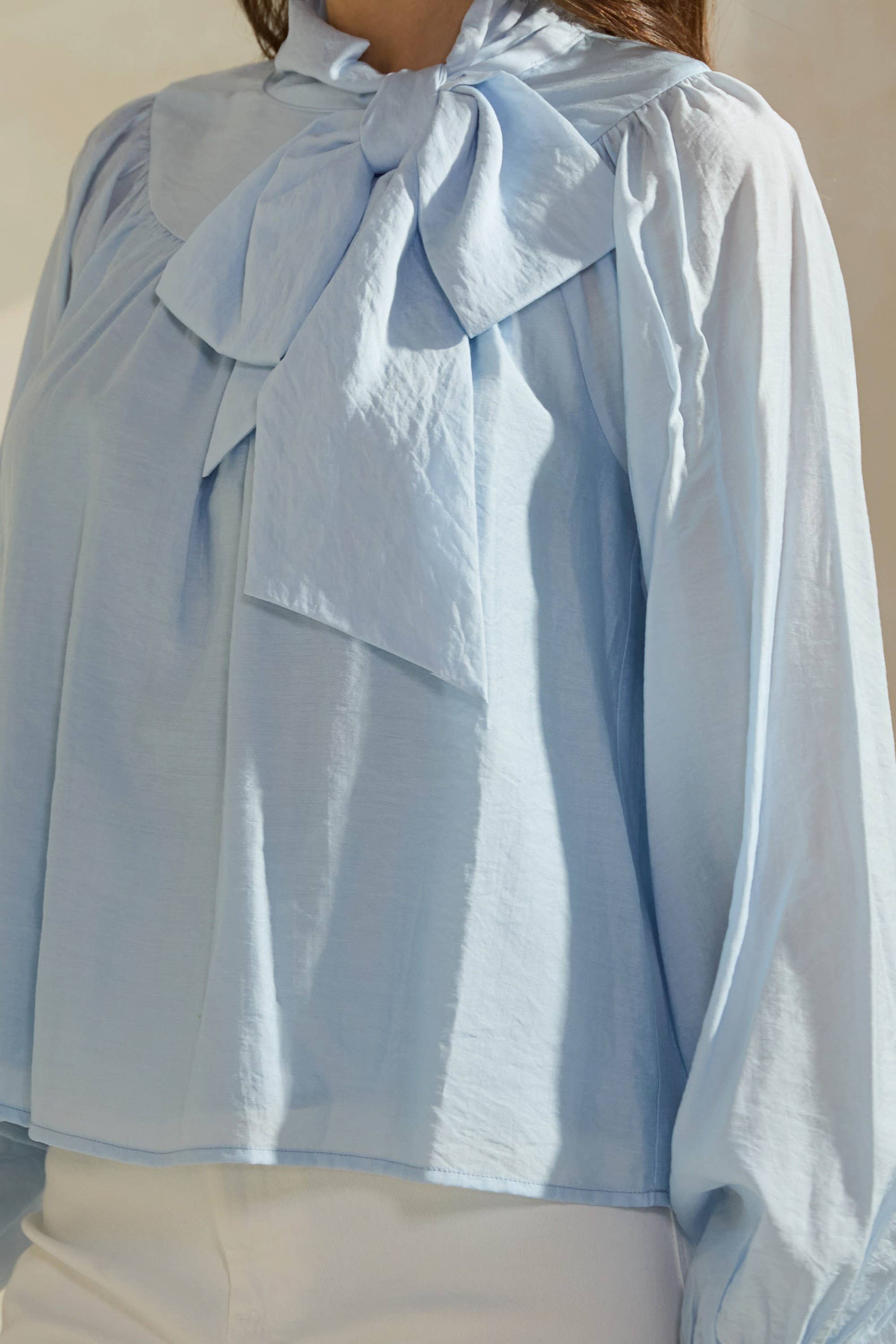 Able - Bow-Tie Neck Blouse