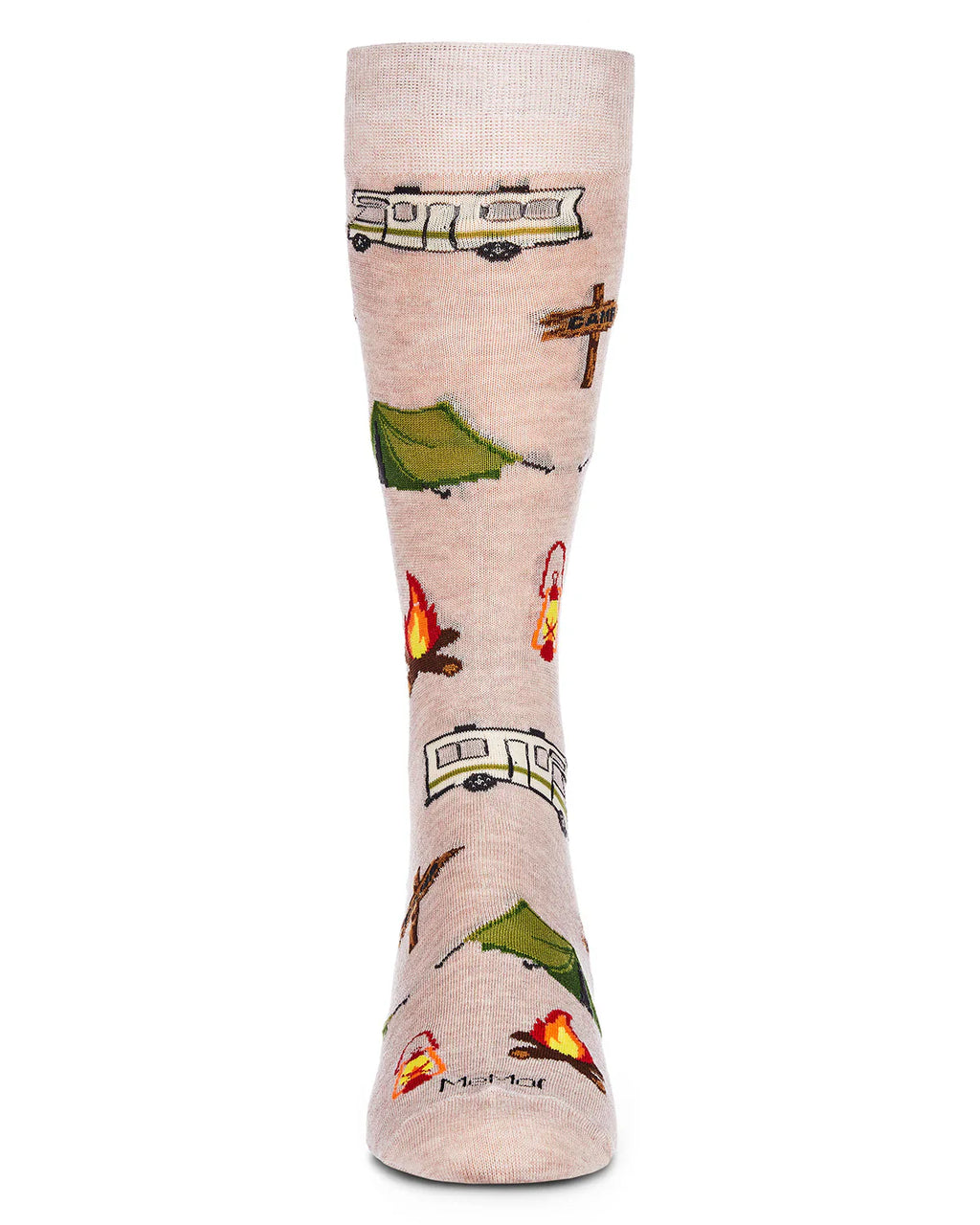 Mens - Happy Camper Bamboo Crew Socks