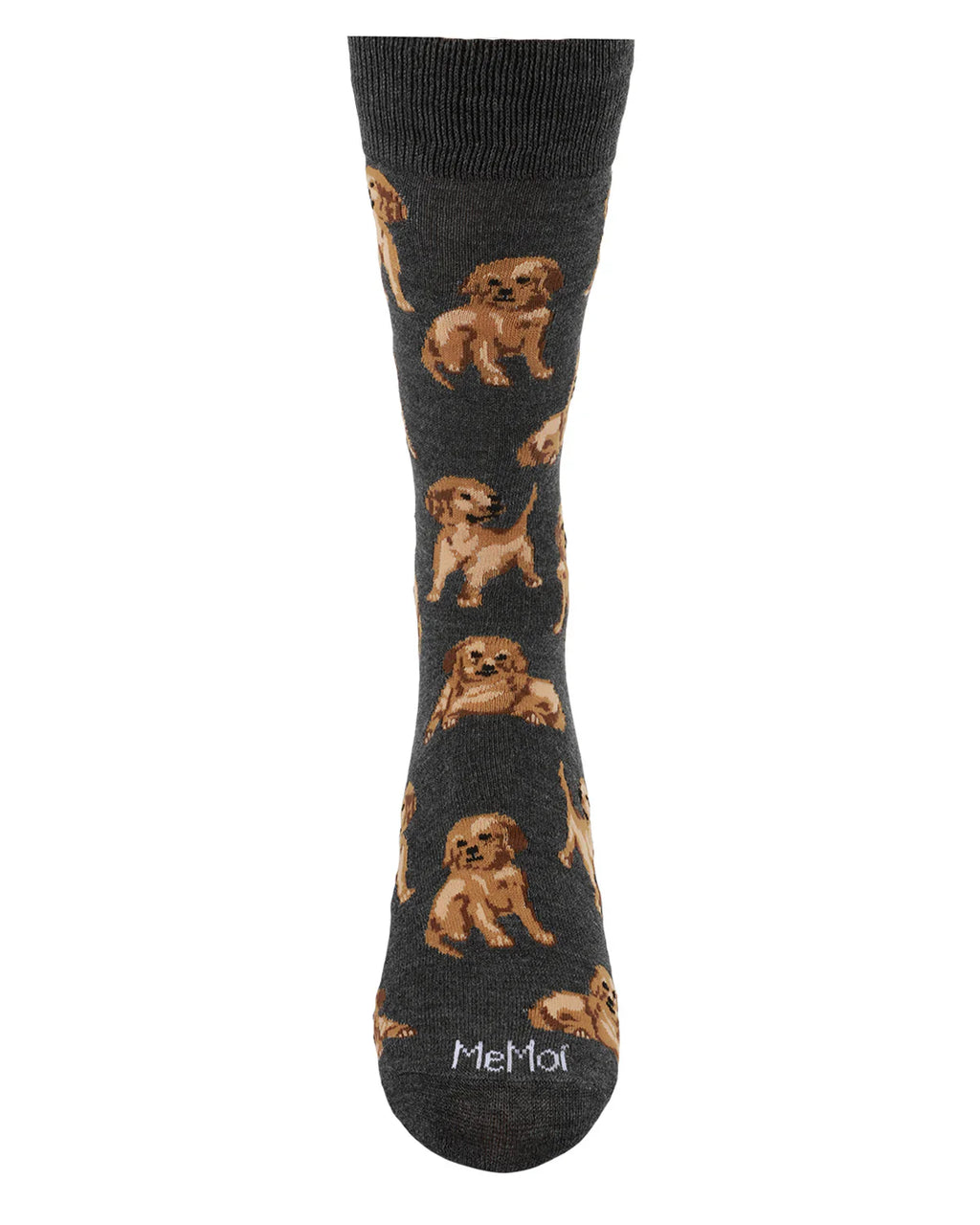 Mens - Happy Puppies Bamboo Crew Socks