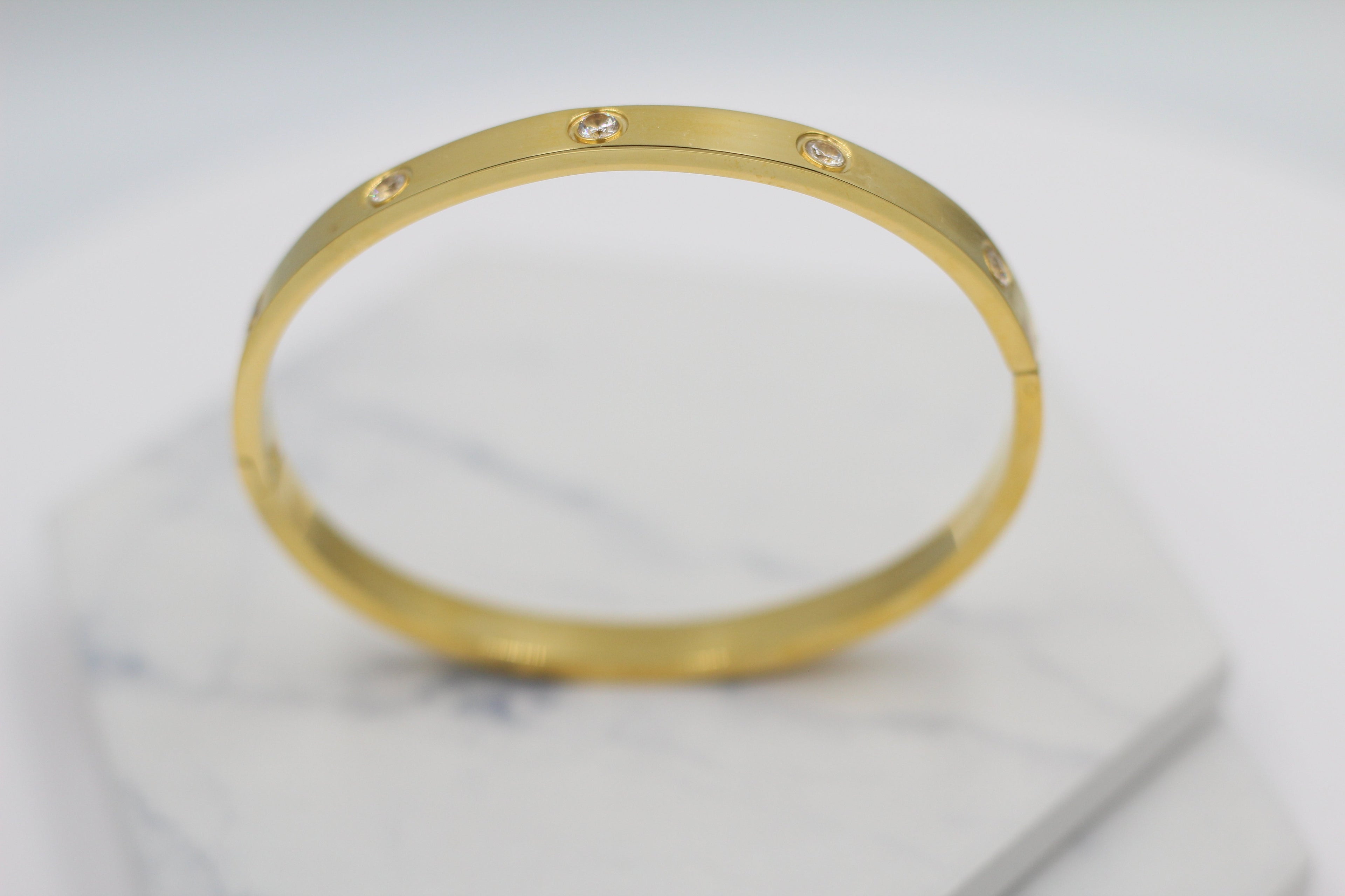 Sparkle Hinged Bangle