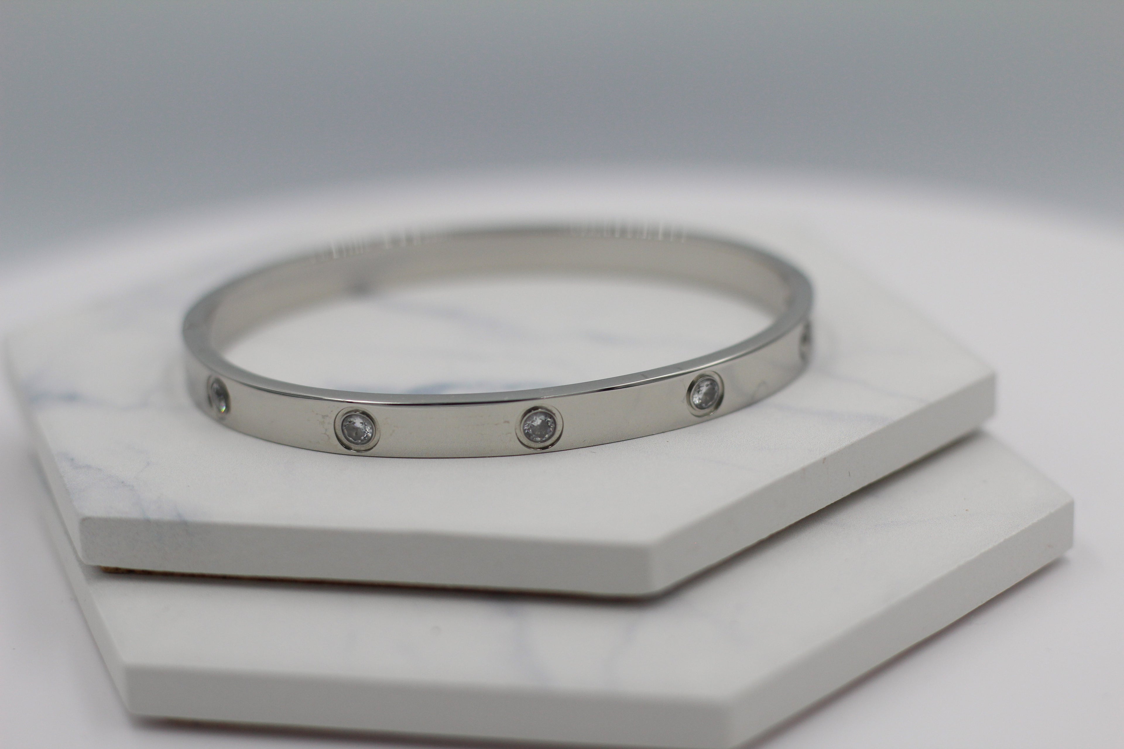 Sparkle Hinged Bangle