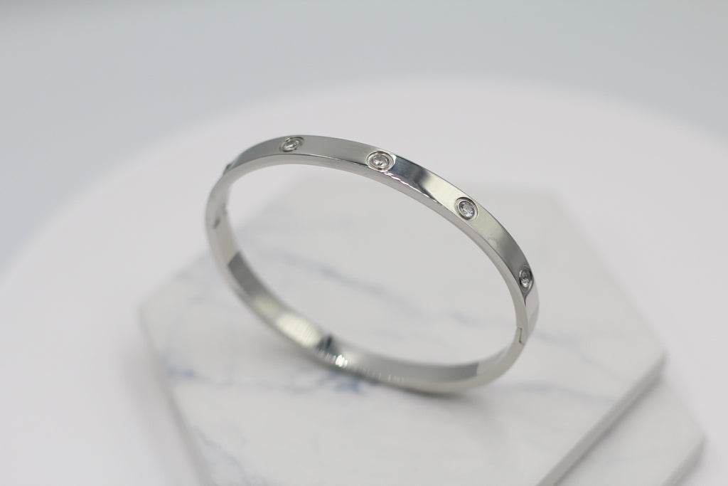 Sparkle Hinged Bangle