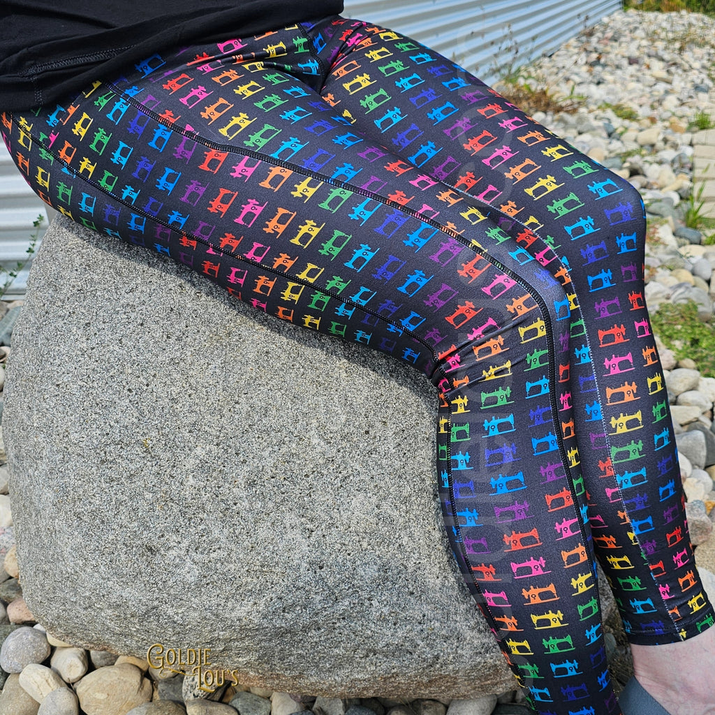 Rainbow Featherweight Sewing Leggings