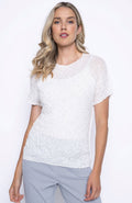 Picadilly Sparkle Pleated Top