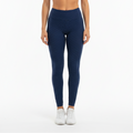 Basket Weave Jacquard Long Legging - Navy