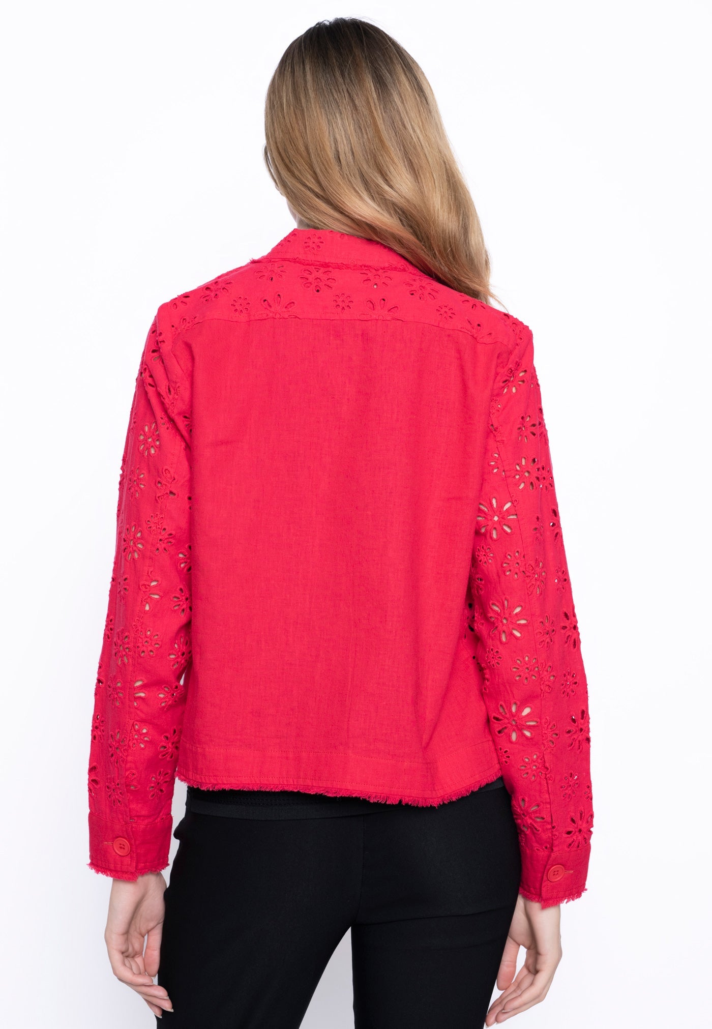 Eyelet Embellished Jacket