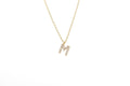 Cubic Zirconia Letter Necklace