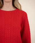 Emerson Scoop Neck Red Sweater