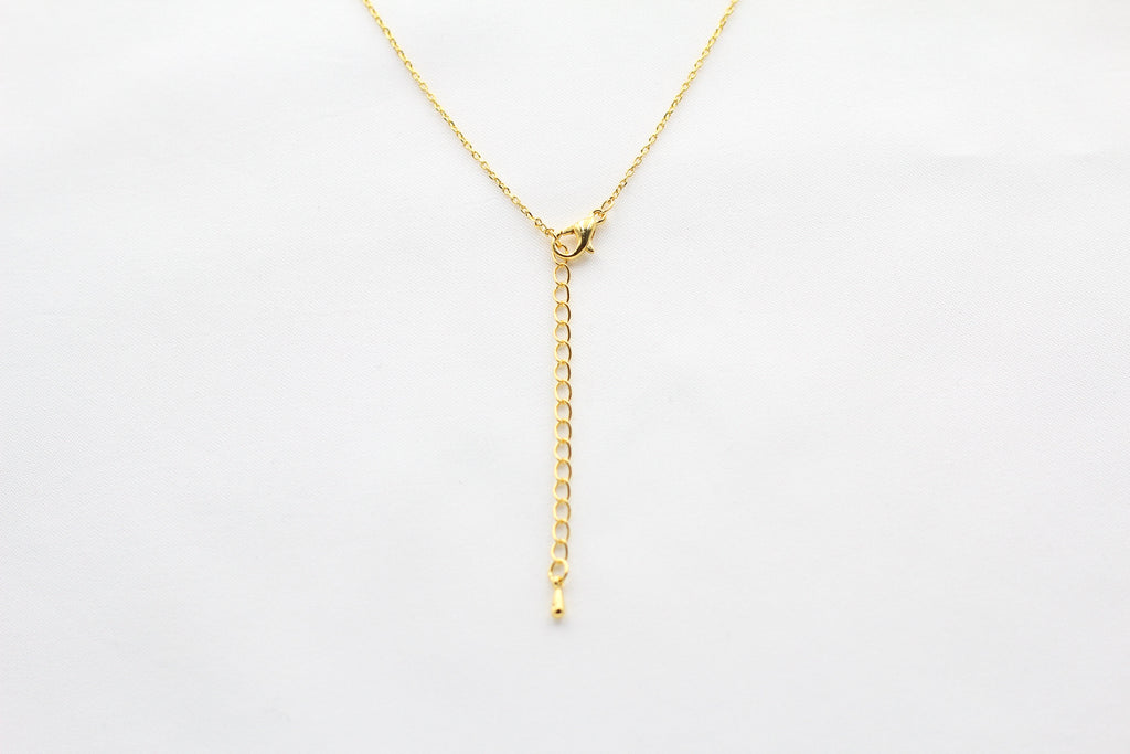 Shiny Lock and Key Ring Necklace