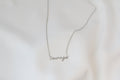 Courage Necklace - Dainty Script