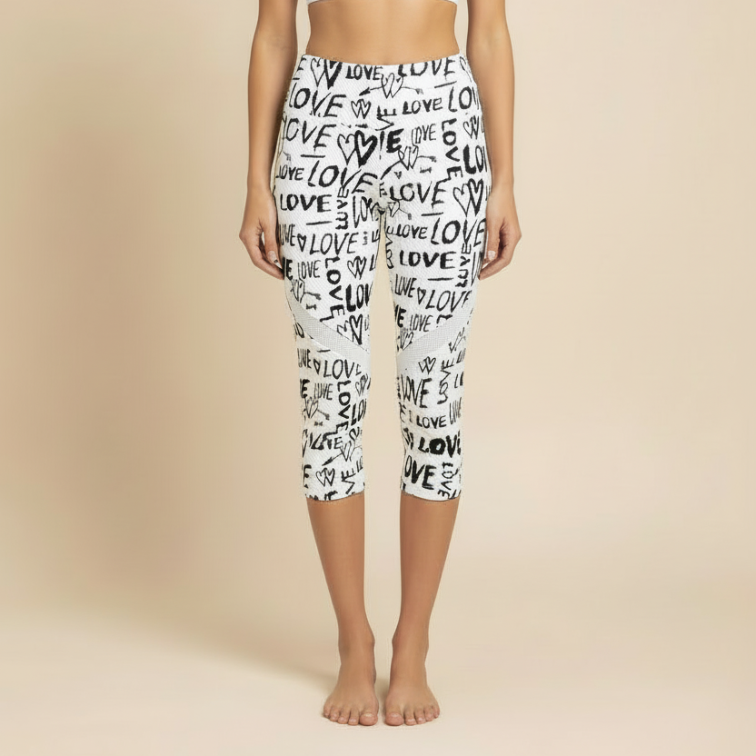 Love Capri Legging - White