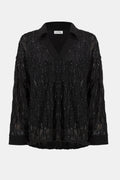 Lurex Cascade and Silky Knit Boxy Top - 254116
