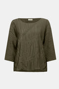 Pleated Satin Boxy Top - 253002-3380