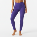 Basket Weave Jacquard Long Legging - Purple