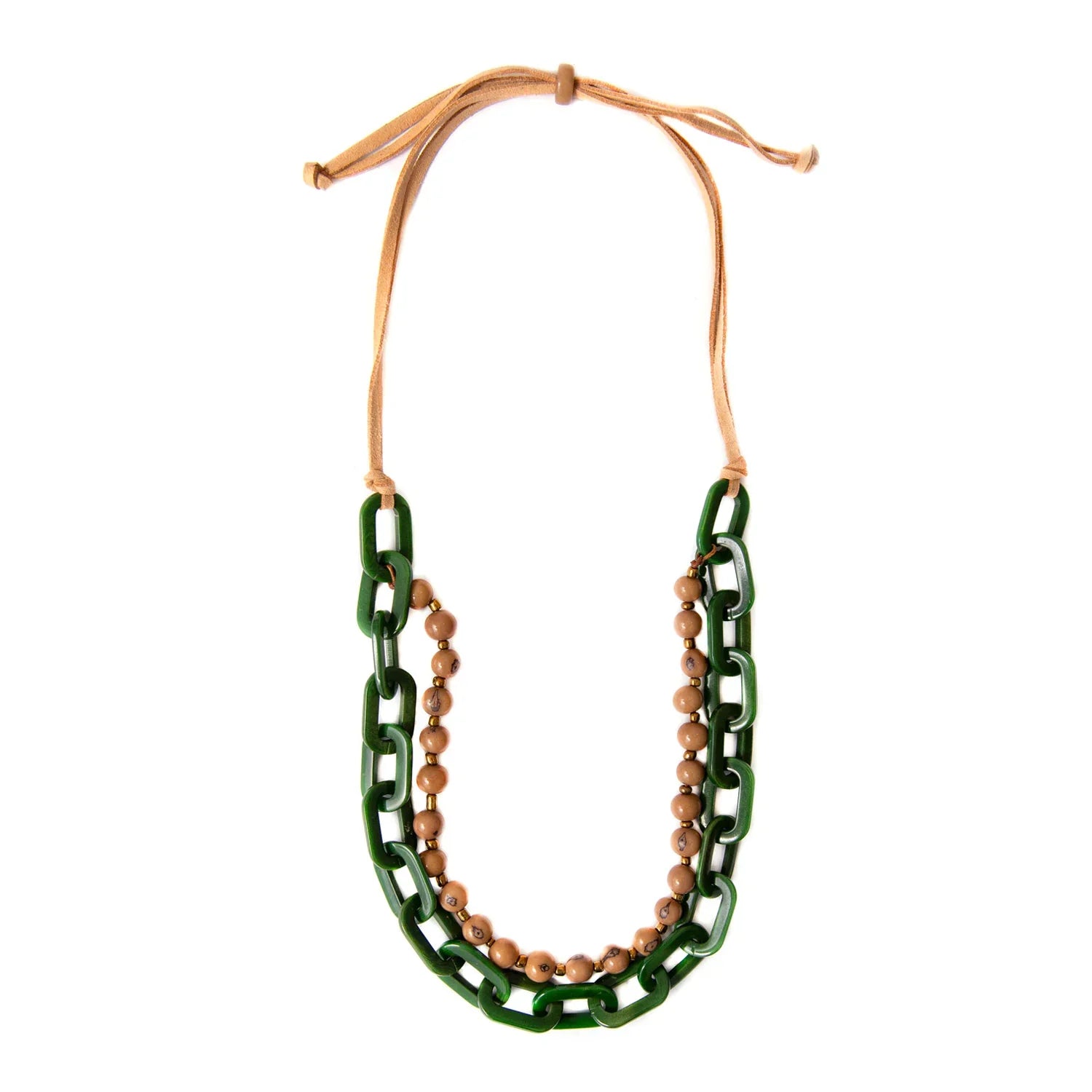 Tagua Amaranta Necklace - Green