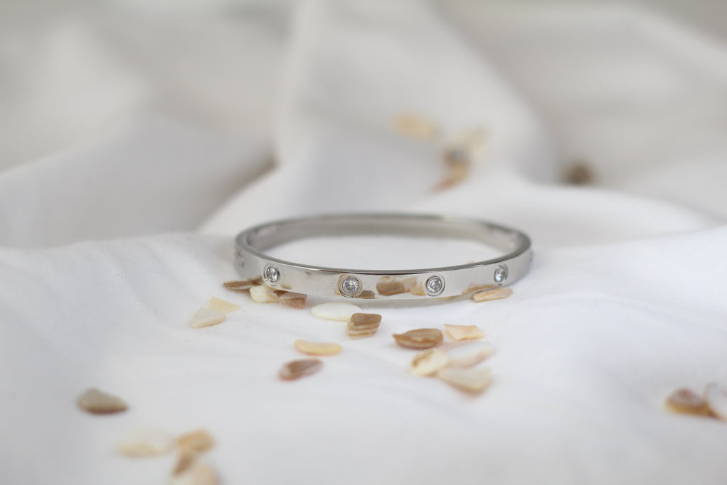 Sparkle Hinged Bangle