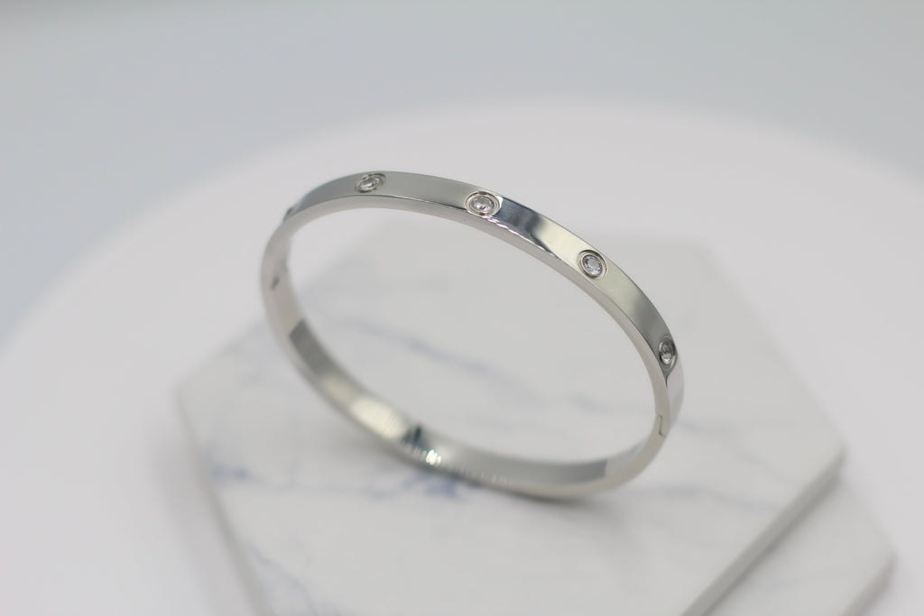 Sparkle Hinged Bangle