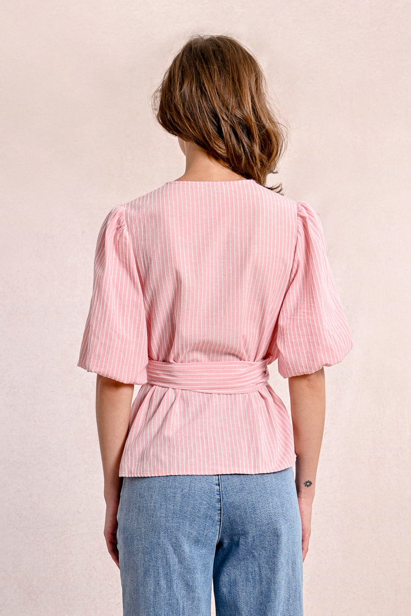 Cute Wrap Pink Top