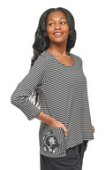 Tulip Striped Flowy Top