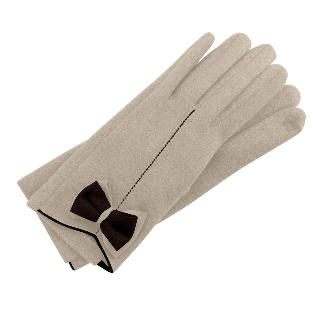 Two Tone with Bow Gloves