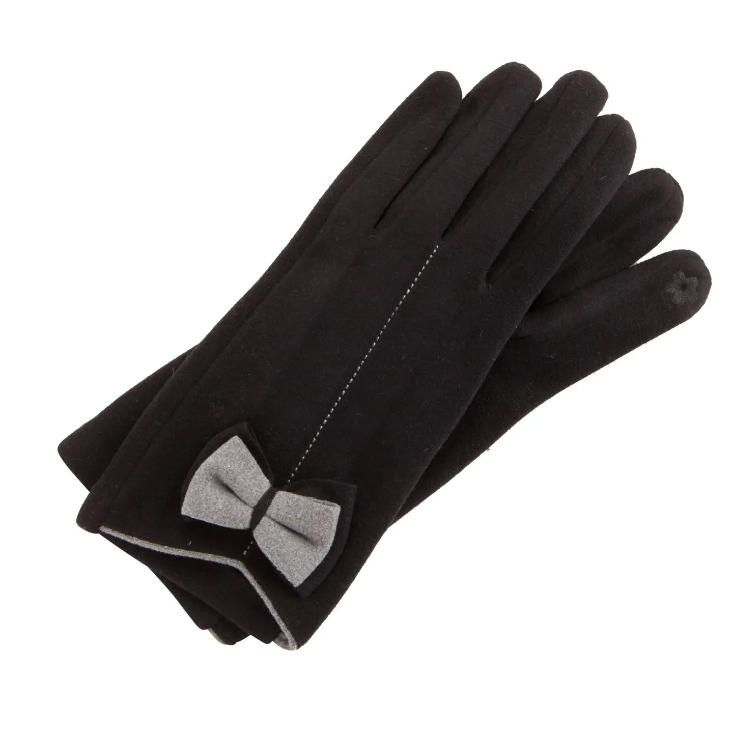 Two Tone with Bow Gloves