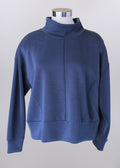 Oversized Mock Neck Sweatshirt
