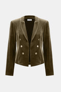 Velvet Knit Fitted Blazer - 253193-4768