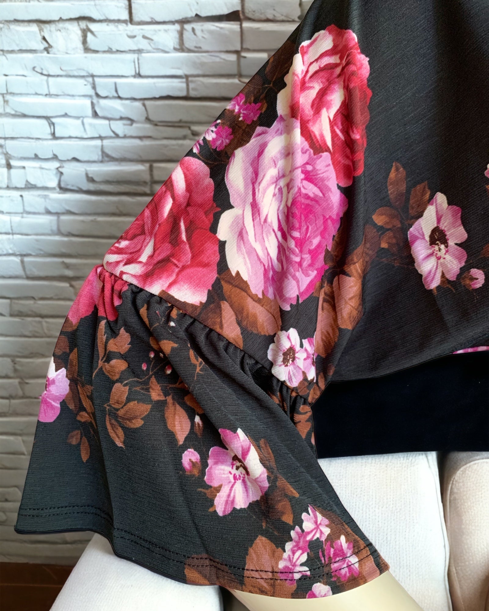 Dozen Roses Empire-Waist Top