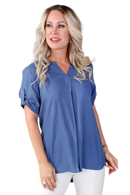V-Neck Short Sleeves Top