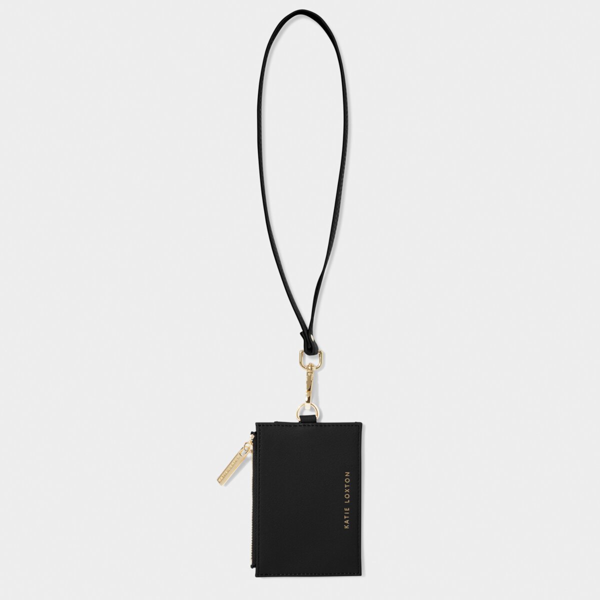Ashley Cardholder with Strap - Black