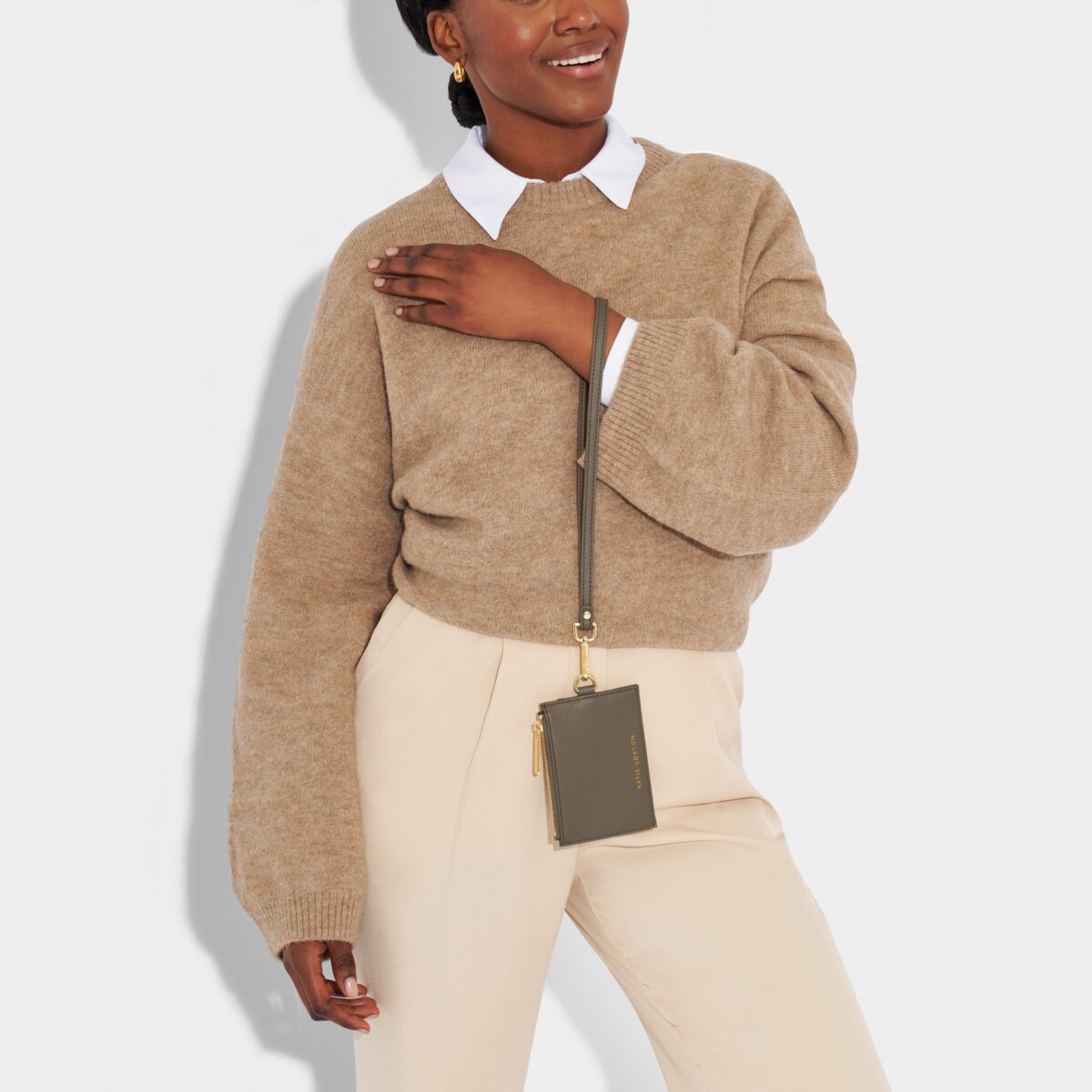 Ashley Cardholder with Strap - Mink