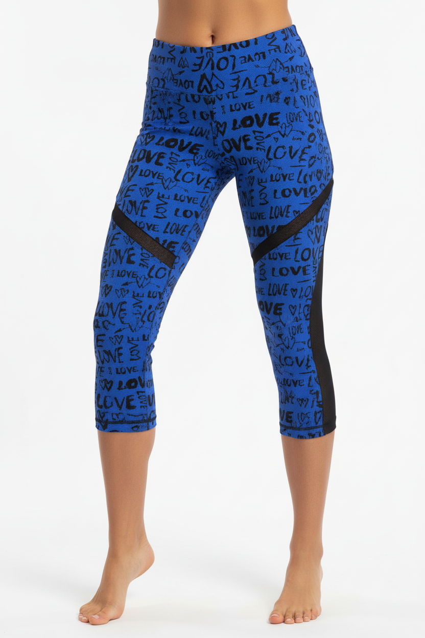 Love Capri Legging - Blue