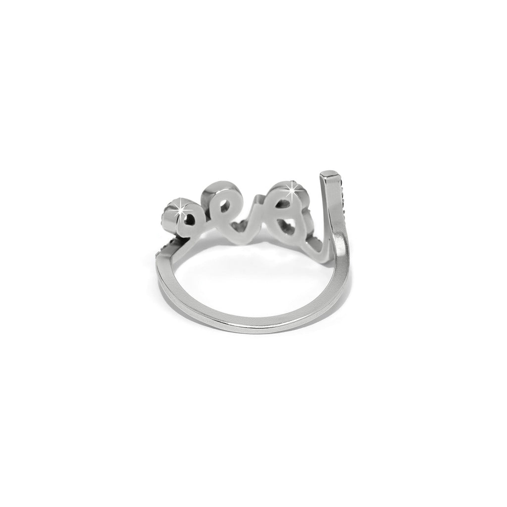 Brighton Love Script Sparkle Ring