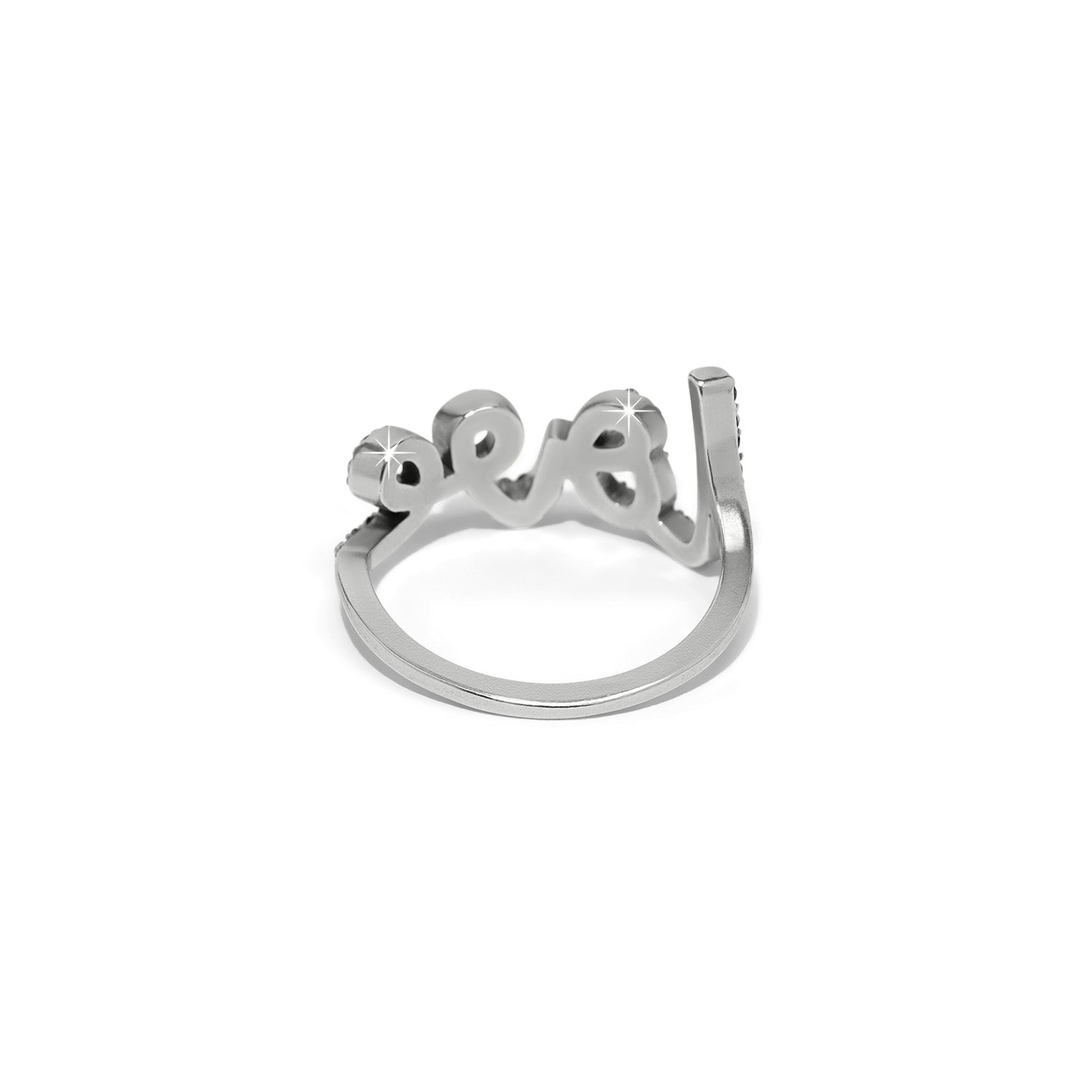 Brighton Love Script Sparkle Ring