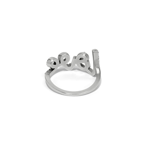 Brighton Love Script Sparkle Ring