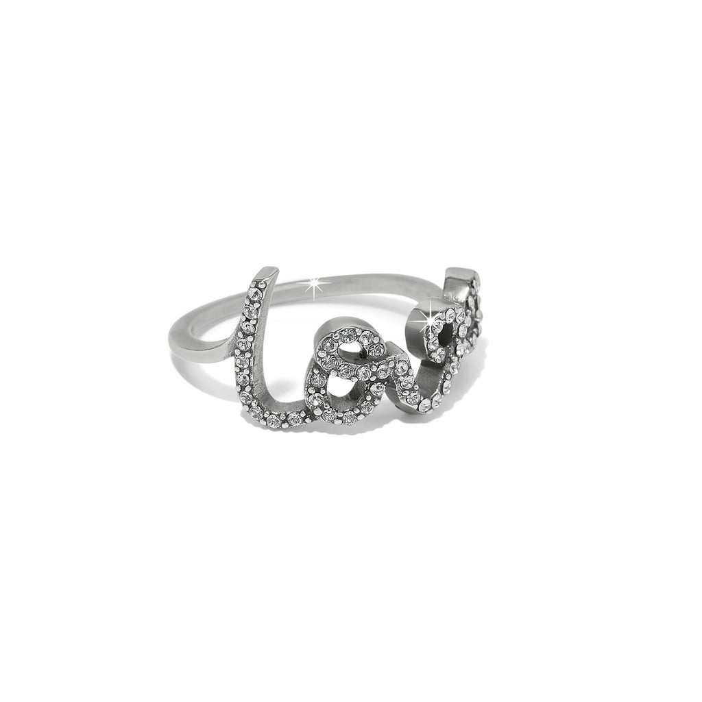 Brighton Love Script Sparkle Ring