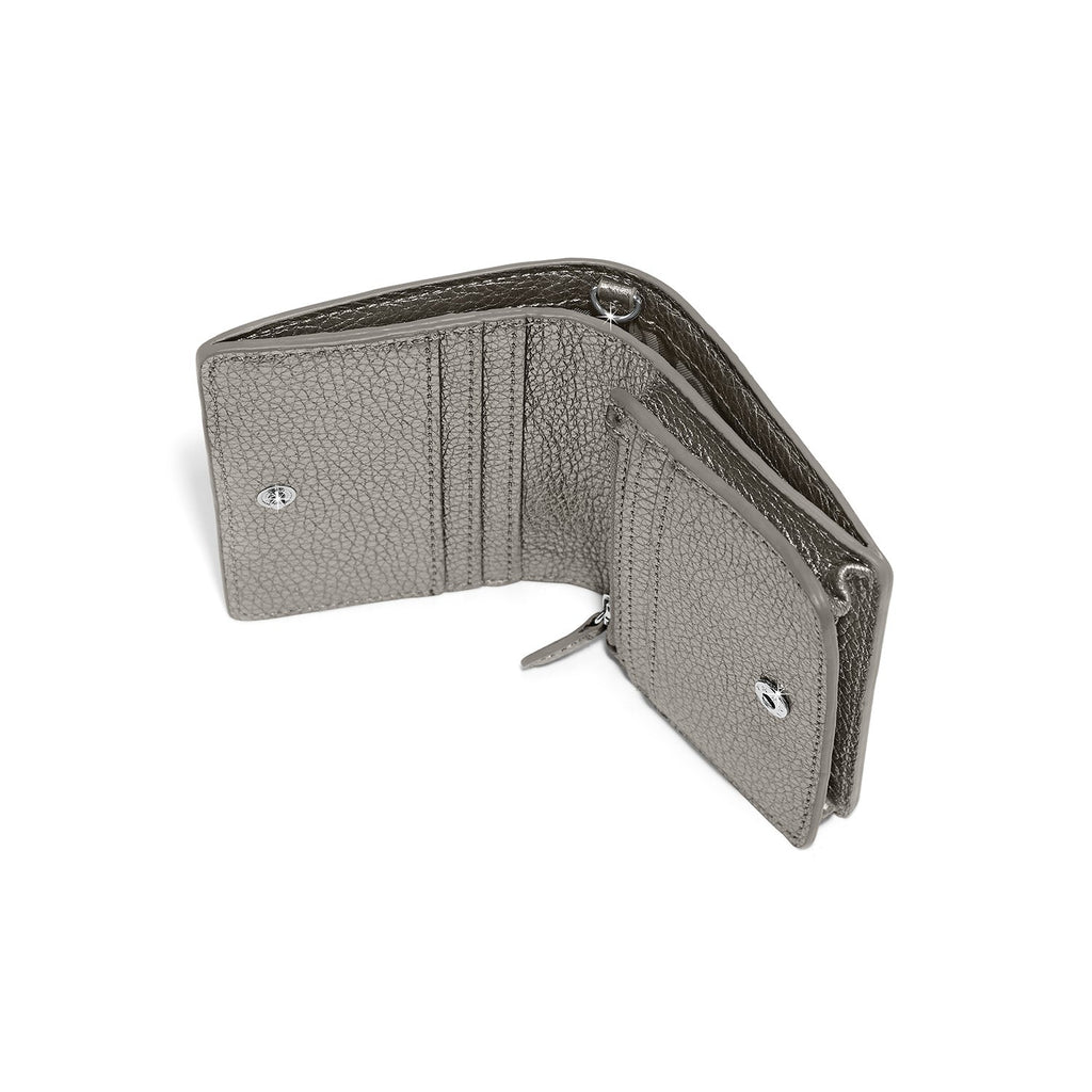 Brighton Everbloom Shimmer Small Wallet - Titanium