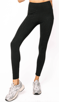 Queen of Sparkles Black Scattered Rhinestone Legging